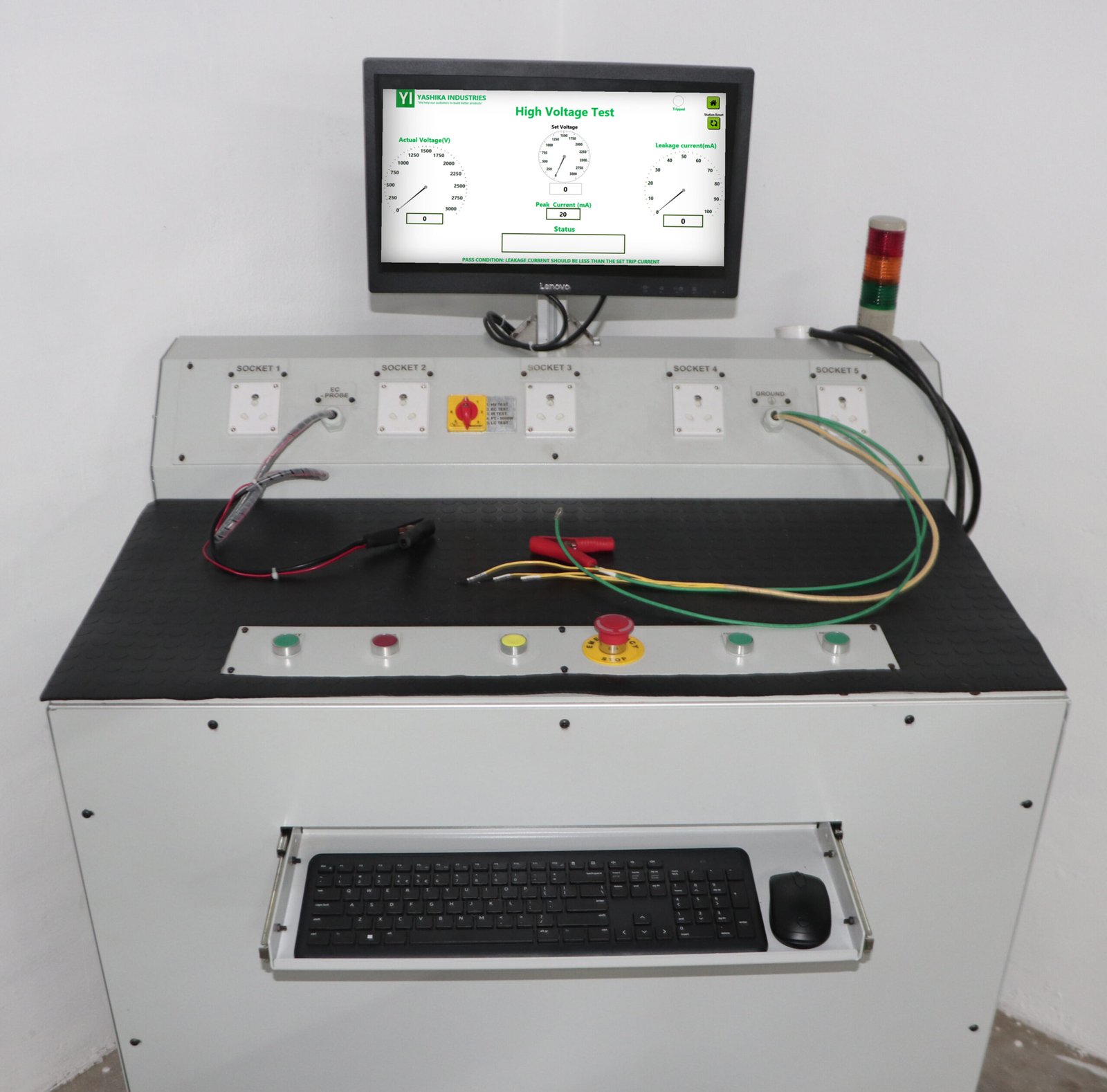 Home appliance development test bench